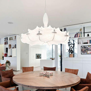 White Ghost Art Deco Carbon Steel Chandelier