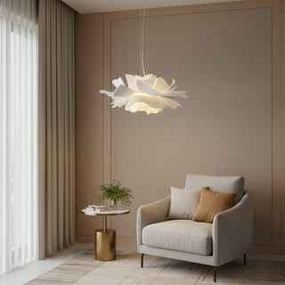 Halon  Sculptural Floral Acrylic Pendant Light