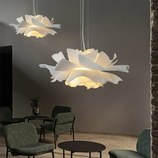 Halon  Sculptural Floral Acrylic Pendant Light