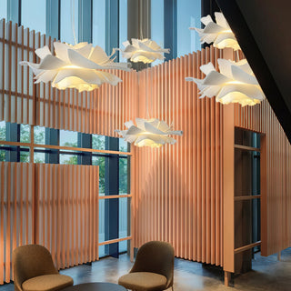 Halon  Sculptural Floral Acrylic Pendant Light