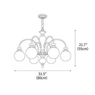 Windsor Classic Wood Chandelier