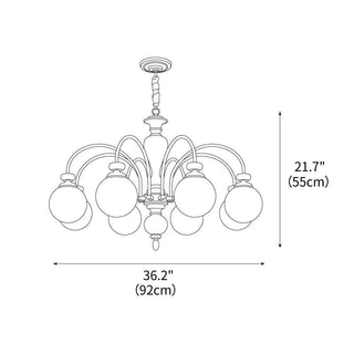 Windsor Classic Wood Chandelier