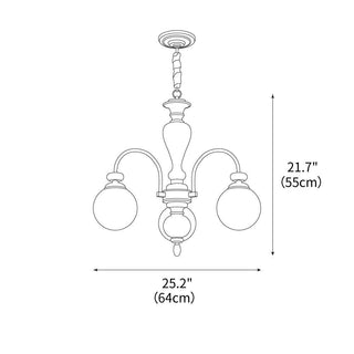 Windsor Classic Wood Chandelier