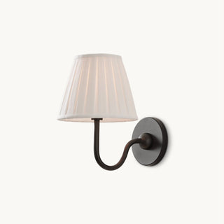 Lila Pleated Fabric Wall Sconce