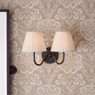 Lila Pleated Fabric Wall Sconce