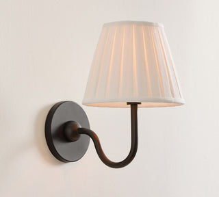 Lila Pleated Fabric Wall Sconce