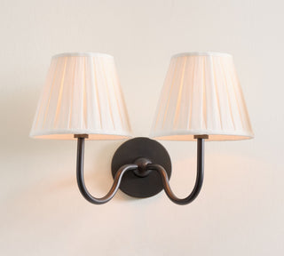 Lila Pleated Fabric Wall Sconce