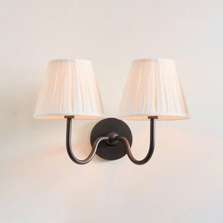 Lila Pleated Fabric Wall Sconce