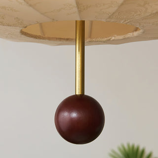 Winnie Vintage Wood Fabric Pendant Light