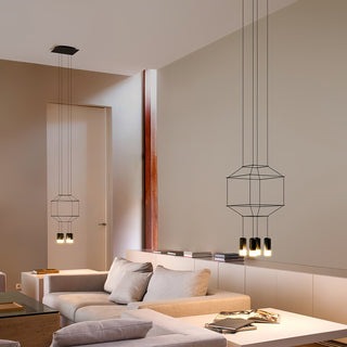Funk Industrial Wire Cage Pendant Light