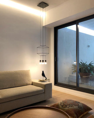 Funk Industrial Wire Cage Pendant Light