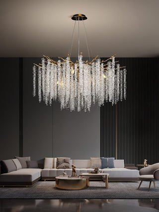Wisteria Vintage Crystal Flower Crystal Chandelier