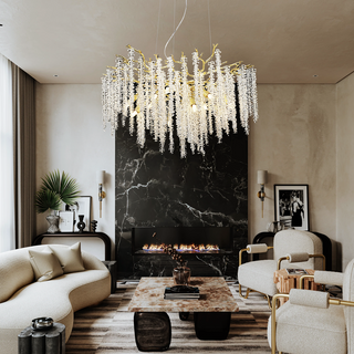 Wisteria Vintage Crystal Flower Crystal Chandelier
