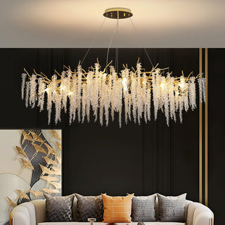 Wisteria Vintage Crystal Flower Crystal Chandelier