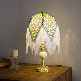 Tassel Bohemian Fabric Table Light