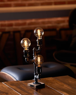 Edison Industrial Metal Table Light