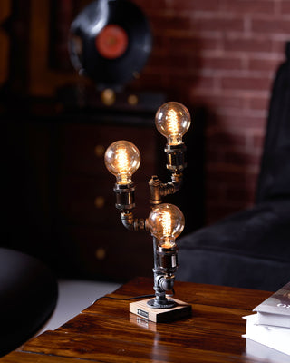 Edison Industrial Metal Table Light