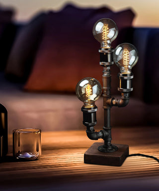 Edison Industrial Metal Table Light
