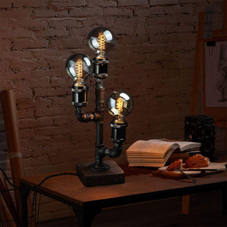 Edison Industrial Metal Table Light