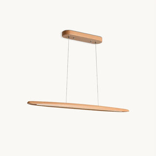 Zoe Minimalist Wood Linear Pendant Light