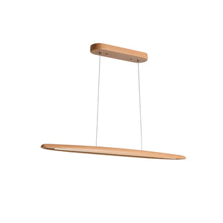 Zoe Minimalist Wood Linear Pendant Light
