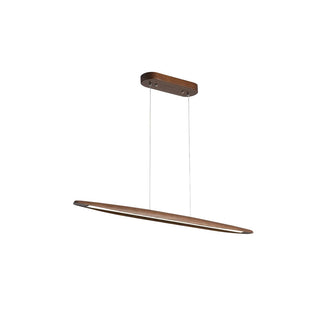 Zoe Minimalist Wood Linear Pendant Light