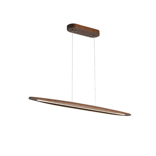 Zoe Minimalist Wood Linear Pendant Light