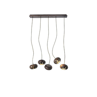 Harvest Rustic Wood Pumpkin Chandelier