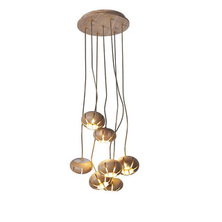Harvest Rustic Wood Pumpkin Chandelier