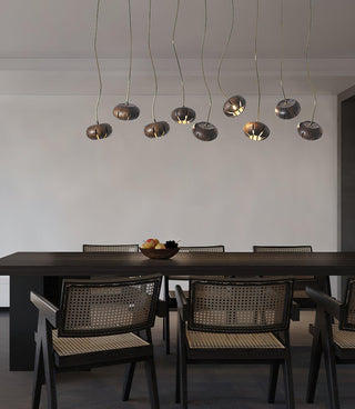 Harvest Rustic Wood Pumpkin Chandelier