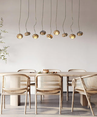 Harvest Rustic Wood Pumpkin Chandelier