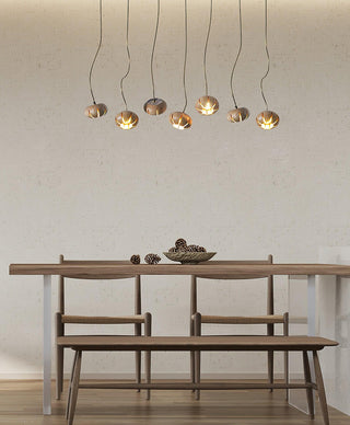 Harvest Rustic Wood Pumpkin Chandelier