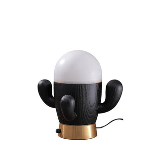 Spike Cactiform Wood Table Lamp