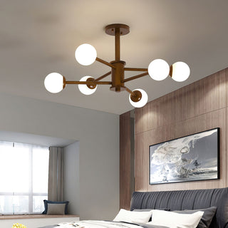 Liam Modern Brass Sputnik Chandelier