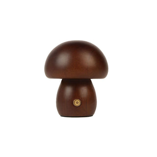 Wooden Mushroom Natural Wood Table Light
