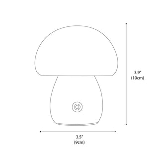 Wooden Mushroom Natural Wood Table Light