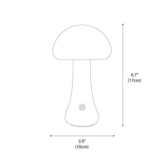 Wooden Mushroom Natural Wood Table Light