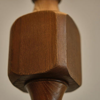 Wooden Sculptural Wood Square Stack Floor Light