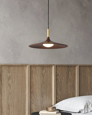 Orin Mid Century Wood Metal Pendant Light
