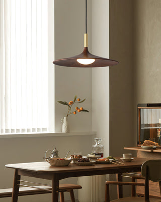 Orin Mid Century Wood Metal Pendant Light