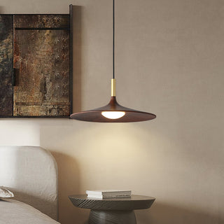 Orin Mid Century Wood Metal Pendant Light