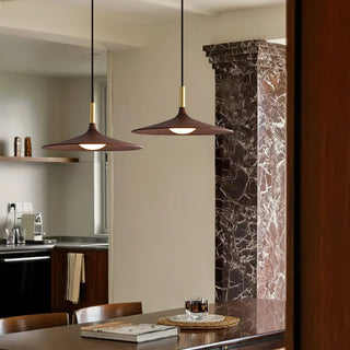 Orin Mid Century Wood Metal Pendant Light