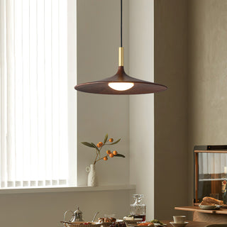Orin Mid Century Wood Metal Pendant Light