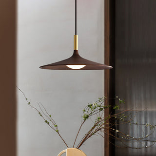 Orin Mid Century Wood Metal Pendant Light