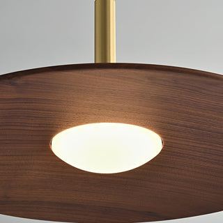 Orin Mid Century Wood Metal Pendant Light
