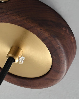 Orin Mid Century Wood Metal Pendant Light