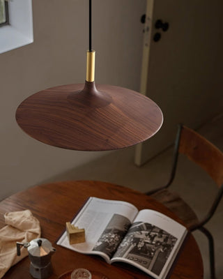 Orin Mid Century Wood Metal Pendant Light