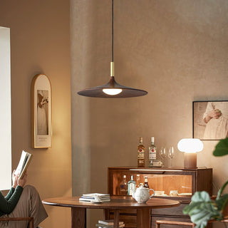 Orin Mid Century Wood Metal Pendant Light