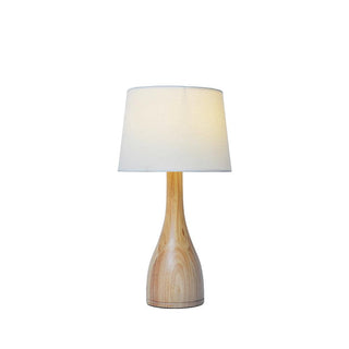 Vase Elegant Wood Table Lamp