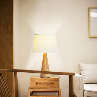 Vase Elegant Wood Table Lamp